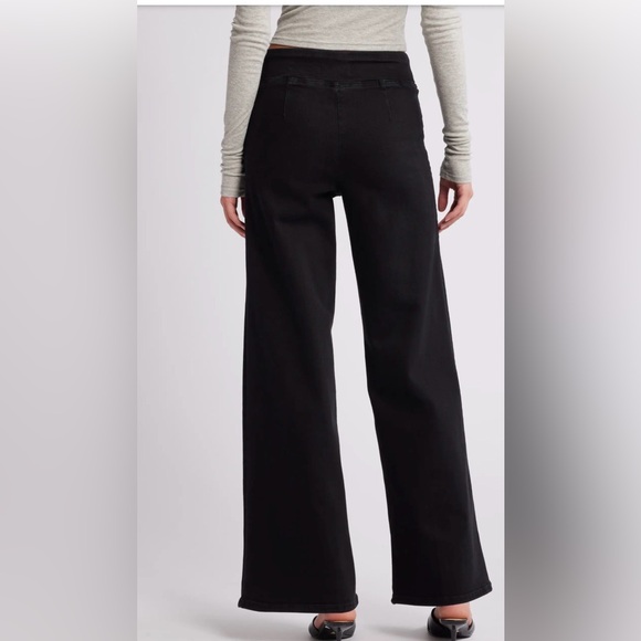 Frame Denim Black Wide-Leg Pants - Picture 3 of 9